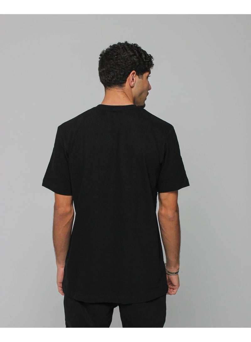 Basic Look Heavy weight textured t-shirt - Image 4